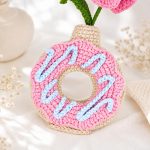 Iris Donut Vase Crochet Pattern PDF, Crochet Flower Vase Pattern, Floral Amigurumi Home Decor, Digital Download - Image 5
