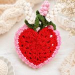 Lavender Heart Bag Crochet Pattern PDF, Floral Heart Purse Pattern, Crochet Flower Bag, Valentine Gift, Spring Decor - Image 5