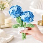 Hydrangeas Crochet Pattern PDF, Crochet Flower Bouquet Pattern, Beginner Hydrangea Floral Decor, Digital Download - Image 3