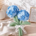 Hydrangeas Crochet Pattern PDF, Crochet Flower Bouquet Pattern, Beginner Hydrangea Floral Decor, Digital Download - Image 4