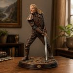Fantasy Swordmaster STL File, Epic Warrior Miniature for 3D Printing, Digital Download - Image 3