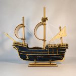 Wooden Ship Model Laser Cut File SvG DxF Ai PdF, DiY Sailing Ship Kit, Nautical Home Decor, Wooden Puzzle, CNC Laser Cut - Image 6