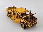 Wooden Pickup Truck Model 6x6 Overland Expedition | Laser Cut Files SvG DxF Ai DwG | DIY 3D Puzzle Digital - Image 4