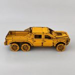 Wooden Pickup Truck Model 6x6 Overland Expedition | Laser Cut Files SvG DxF Ai DwG | DIY 3D Puzzle Digital - Image 5