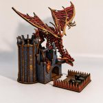 Dragon Castle Dice Tower SVG | 3D Laser Cut Files for Dice Tower | SvG DxF Ai PdF | Digital Download - Image 3
