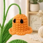 Ghost Bellflowers Pot Crochet Pattern, Halloween Amigurumi Plant PDF, Spooky Crochet Flower Decor, Skull Pot Pattern - Image 4