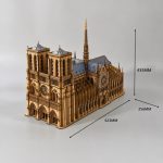 Notre Dame de Paris Laser Cut Files Bundle | SvG DxF PdF Ai | Gothic Cathedral 3D Model Kit | CNC Wood Craft Template - Image 4