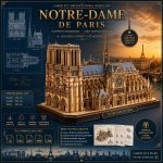 Notre Dame de Paris Laser Cut Files Bundle | SvG DxF PdF Ai | Gothic Cathedral 3D Model Kit | CNC Wood Craft Template
