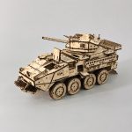 Military Vehicle Model Laser Cut Files | DIY Army Tank Wood Model Kit SvG DxF DwG Ai | DIY Kit M1296 digital download - Image 2