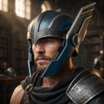 Mythological Warrior Helmet STL, Printable Cosplay Armor for 3D Printing - Image 3