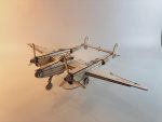 P-38 Lightning Fighter Model Laser Cut Files | WWII Aircraft Wood Model Plans | SvG DxF Ai DwG | Laser cutting templates - Image 2