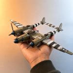 P-38 Lightning Fighter Model Laser Cut Files | WWII Aircraft Wood Model Plans | SvG DxF Ai DwG | Laser cutting templates - Image 4