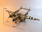 P-38 Lightning Fighter Model Laser Cut Files | WWII Aircraft Wood Model Plans | SvG DxF Ai DwG | Laser cutting templates - Image 3