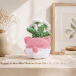 Daisy Cat Pot Crochet Pattern, Cat Flower Pot Amigurumi PDF, Crochet Daisy Planter, Cute Cat Crochet Pattern - Image 5