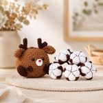 Crochet Reindeer Pattern PDF, Cotton Flower Amigurumi Pot, Christmas Crochet Decor, Holiday Digital Pattern - Image 6