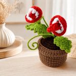 Carnivorous Plant Pot Crochet Pattern PDF, Amigurumi Plant Pattern, Crochet Plant Decor, Digital Download - Image 4