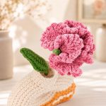Carnation Donut Vase Crochet Pattern PDF, Flower Vase Amigurumi Pattern, Crochet Home Decor, Digital Download - Image 5