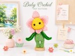 Baby Orchid Crochet Pattern, Flower Amigurumi PDF, Cute Plush Flower Doll, Spring Crochet Pattern, Digital Download