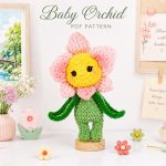 Baby Orchid Crochet Pattern, Flower Amigurumi PDF, Cute Plush Flower Doll, Spring Crochet Pattern, Digital Download