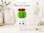 Cactus Amigurumi Crochet Pattern PDF, Cute Succulent Plush Pattern, Kawaii Cactus Doll, Flower Cactus Crochet Pattern