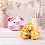 Crochet Pig Flower Pot Pattern PDF, Amigurumi Pig Planter With Flowers, Cute Crochet Animal Plant Pot Digital Download - Image 2