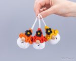 Crochet Pattern Amigurumi Gnome Keychain with Flower, Crochet Car Hanger, Easy Beginner Crochet Pattern PDF - Image 15