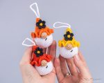 Crochet Pattern Amigurumi Gnome Keychain with Flower, Crochet Car Hanger, Easy Beginner Crochet Pattern PDF - Image 16