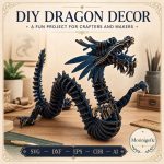Dragon SVG Laser Cut File, 3D Dragon Skeleton Puzzle Dxf Eps CDR AI, Layered Dragon Template Digital Download - Image 3