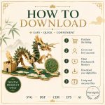 Dragon SVG Laser Cut File, Chinese Dragon Castle Dxf Eps CDR AI, Layered Display Template Digital Download - Image 4