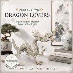 Dragon SVG Laser Cut File, Chinese Dragon Dxf Eps CDR AI, Layered Asian Dragon Template Digital Download - Image 2