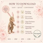 Bunny SVG Laser Cut File, 3D Rabbit Wood Puzzle Dxf Eps CDR AI, Layered Animal Template Digital Download - Image 4