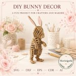 Bunny SVG Laser Cut File, 3D Rabbit Wood Puzzle Dxf Eps CDR AI, Layered Animal Template Digital Download - Image 9