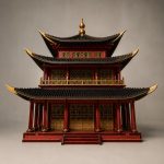 Wooden Pagoda Model Laser Cut Files | SvG DxF Ai DwG Templates | Wooden models home ornament | DIY 3D Puzzle | Digital Download - Image 4