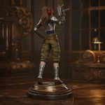 Steampunk Engineer Heroine STL File for 3D Printing, Fantasy Sci Fi Female Miniature, Printable Collector Figure, Digital Download - Image 3