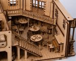 Wild West Saloon Model Laser Cut Files AI DXF SvG DwG | 3D DIY Wooden Western Town Building Kit | Digital Download - Image 8