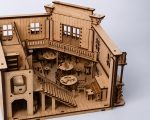 Wild West Saloon Model Laser Cut Files AI DXF SvG DwG | 3D DIY Wooden Western Town Building Kit | Digital Download - Image 9