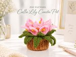 Camellia Flower Pot Crochet Pattern PDF, Amigurumi Flower Pot Pattern, Cute Crochet Plant Tutorial, Floral Home Decor