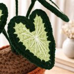 Caladium Pot Crochet Pattern PDF, Crochet Plant Pattern, Amigurumi Houseplant, DIY Caladium Plant, Handmade Home Decor Gift - Image 5