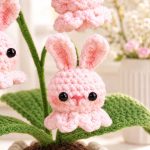 Bunny Bellflower Pot Crochet Pattern PDF, Amigurumi Bunny Flower Pot, Easter Bunny Crochet Pattern, Handmade Plant Decor - Image 3