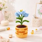 PDF Crochet Pattern Bougainvillea Cat Leg Pot, Crochet Flower Plant Amigurumi, Cute Cat Planter Home Decor DIY - Image 4