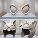 Feline Vigilante Helmet STL File for 3D Printing, Tactical Cat Mask Cosplay Prop, Heroine Cowl and Goggles, Digital Download - Image 4