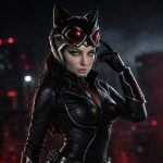 Feline Vigilante Helmet STL File for 3D Printing, Tactical Cat Mask Cosplay Prop, Heroine Cowl and Goggles, Digital Download - Image 3
