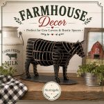Cow SVG Laser Cut File, 3D Farmhouse Cow Decor Dxf Eps CDR AI, Barn Animal Template Digital Download - Image 4
