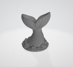Mermaid Tail Trinket Dish STL File, Ocean Jewelry Tray 3D Print, Coastal Ring Holder, Seashell Decor Digital Download - Image 7