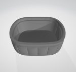 Quilted Oval Organizer STL File, Desk Storage Container, Minimalist Vanity Organizer, 3D Print Digital Download - Image 6