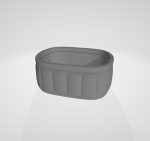 Quilted Oval Organizer STL File, Desk Storage Container, Minimalist Vanity Organizer, 3D Print Digital Download - Image 7