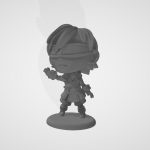 Yorha 9S Chibi STL File, Anime Figure 3D Print, Cute Sci-Fi Collectible Digital Download - Image 4