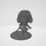 Yorha 2B Inspired Chibi STL, Cute Android Anime Model, 3D Printable Collectible Figure - Image 4