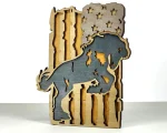 American Flag Horse SVG, 3D Layered - Image 5