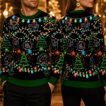 Christmas Lights Ugly Christmas Sweater Festive Holiday Gift for Family